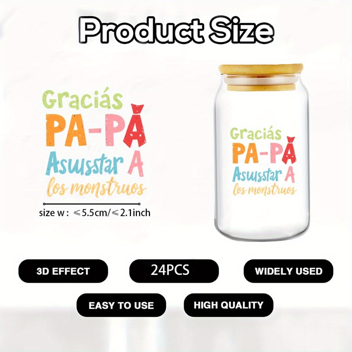 24Pcs/Set Father's Day Quotes  - Rdta Tank Glass recensie en prijs