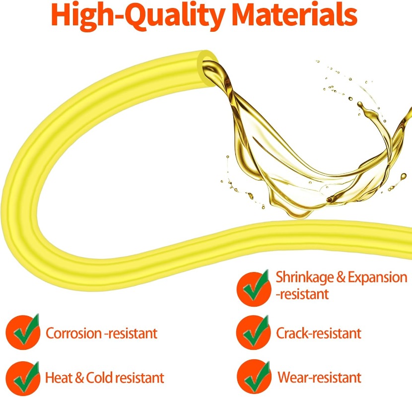 Yellow Fuel Line Hose Set 2x3. - Weed Vaping Accessories recensie en prijs