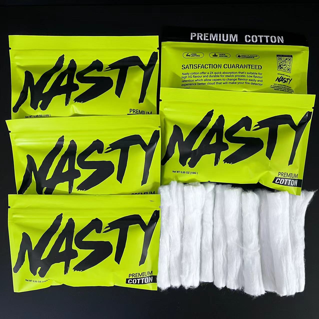 10/5 x Bag NASTY Cotton Long F - Cotton Wick Organic recensie en prijs