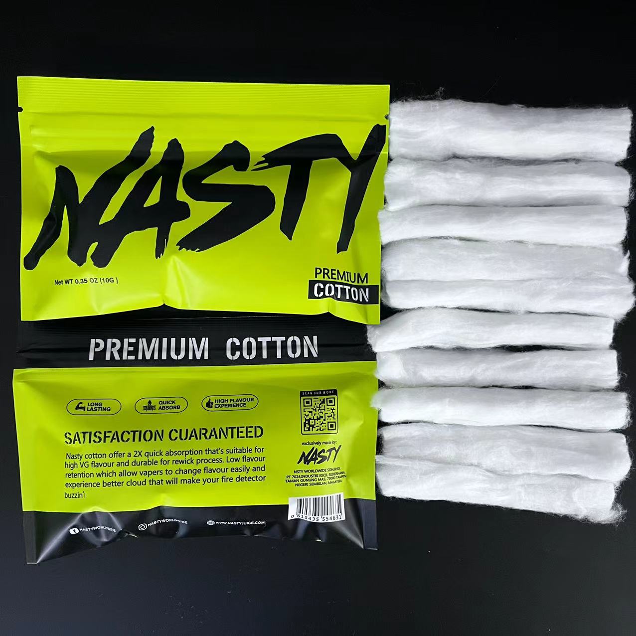 10/5 x Bag NASTY Cotton Long F - Cotton Wick Organic recensie en prijs