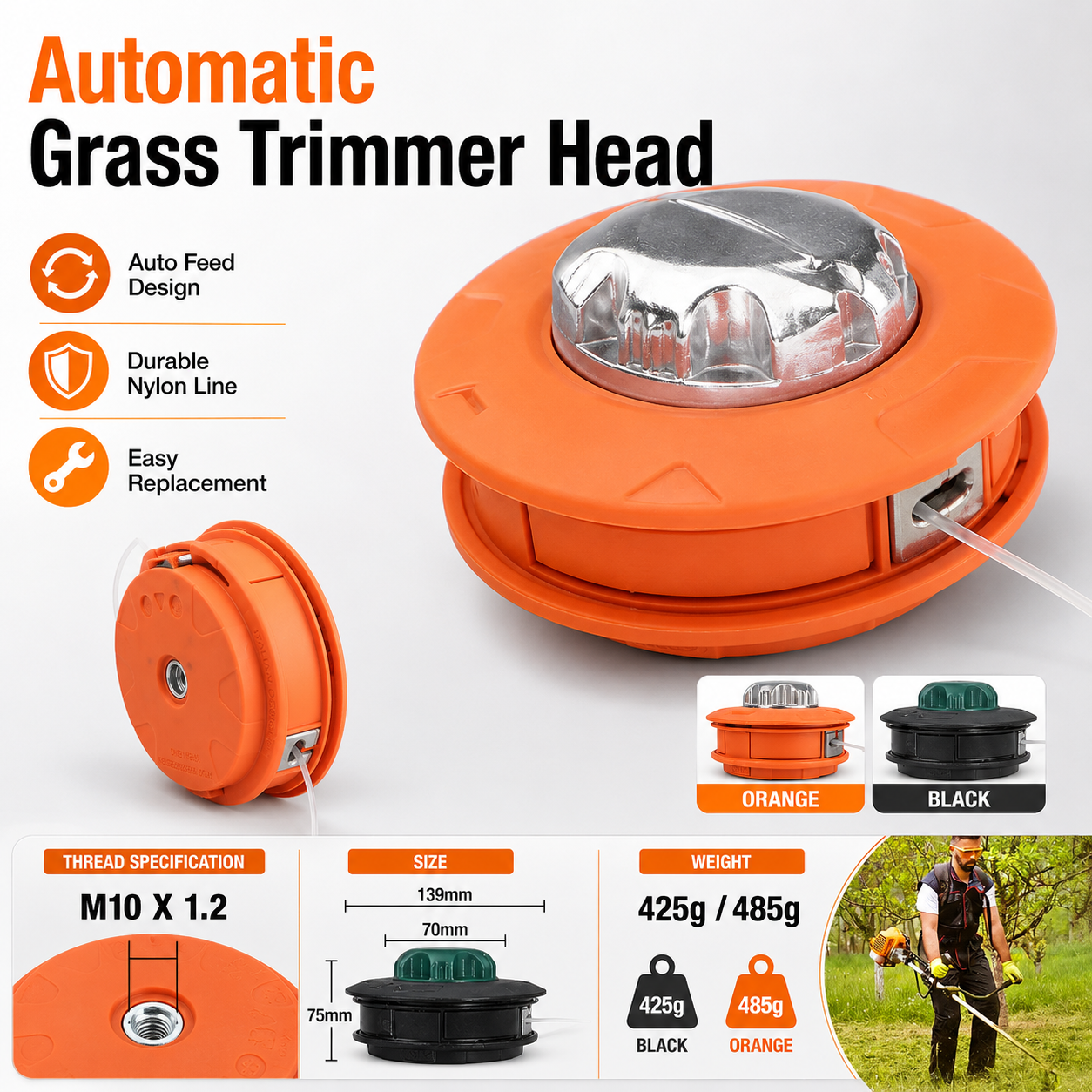 Automatic Grass Trimmer Head,  - Dry Herb Vaping Accessories recensie en prijs