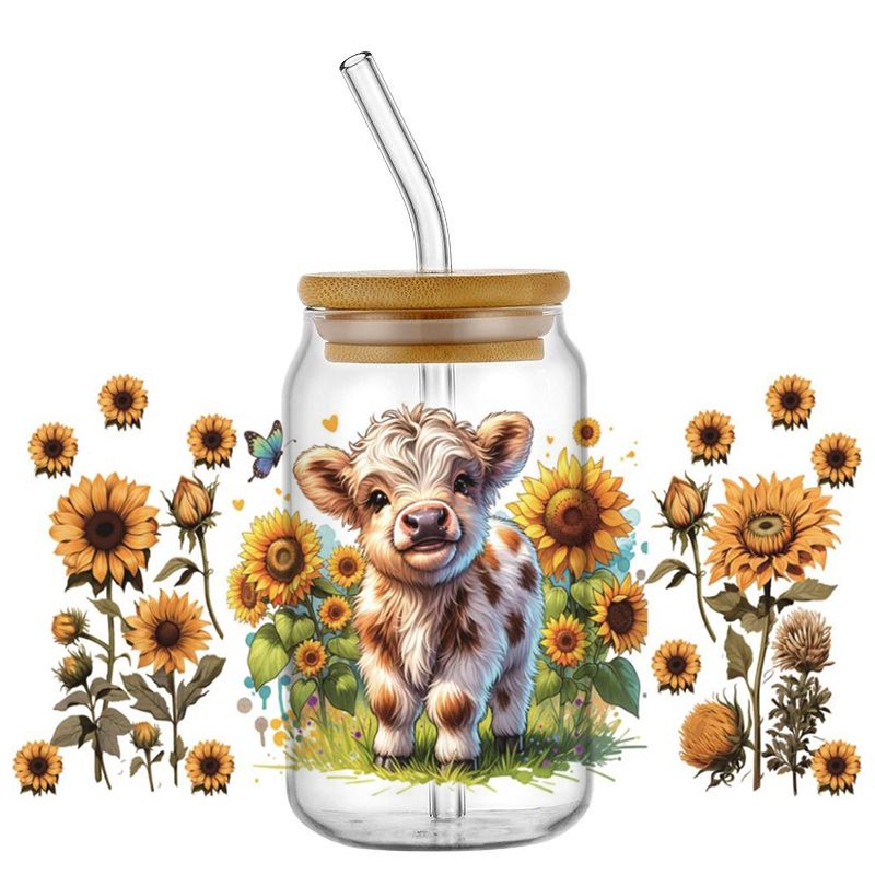 Cute Highland Cow Theme UV DTF - Rdta Tank Glass recensie en prijs