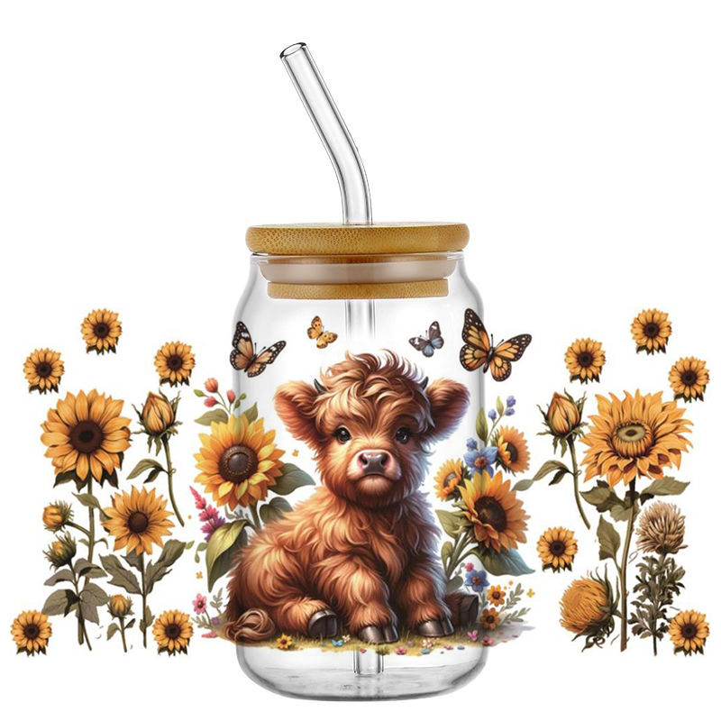 Cute Highland Cow Theme UV DTF - Rdta Tank Glass recensie en prijs