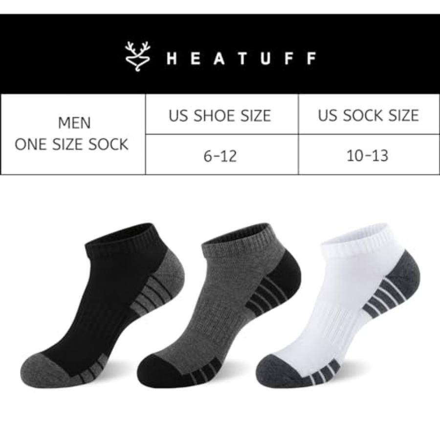 Heatuff Mens Cushioned Ankle S - Cotton Wick Organic recensie en prijs