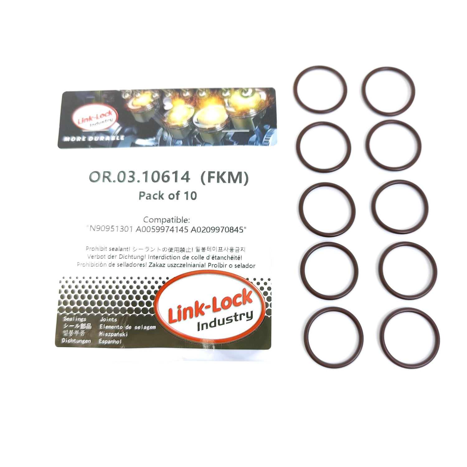 10PCS OR.03.10614 FKM Viton Se - Tank O-Ring Seal recensie en prijs