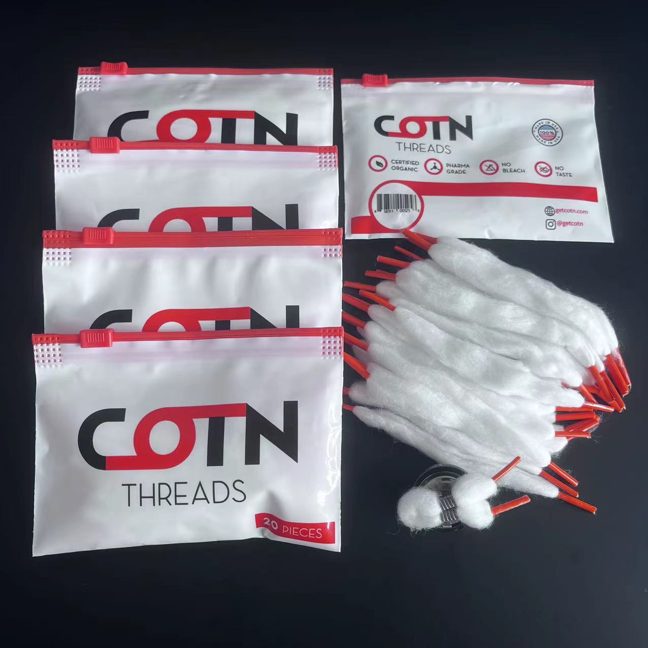 100/60/20pcs Prebuilt Wire Coi - Cotton Wick Organic recensie en prijs