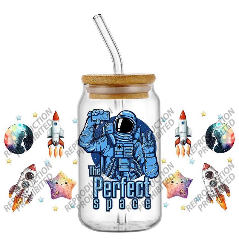 Space Astronaut UV DTF Wraps,  - Rdta Tank Glass recensie en prijs