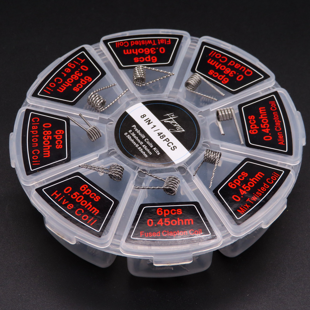 48pcs/set Premade Coils RTA RD - Vaping Area recensie en prijs