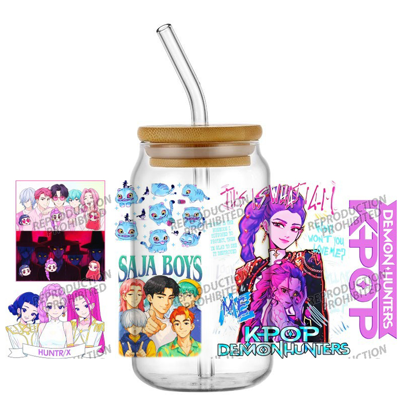 Saja Boys K-POP Team UV DTF Cu - Rdta Tank Glass recensie en prijs