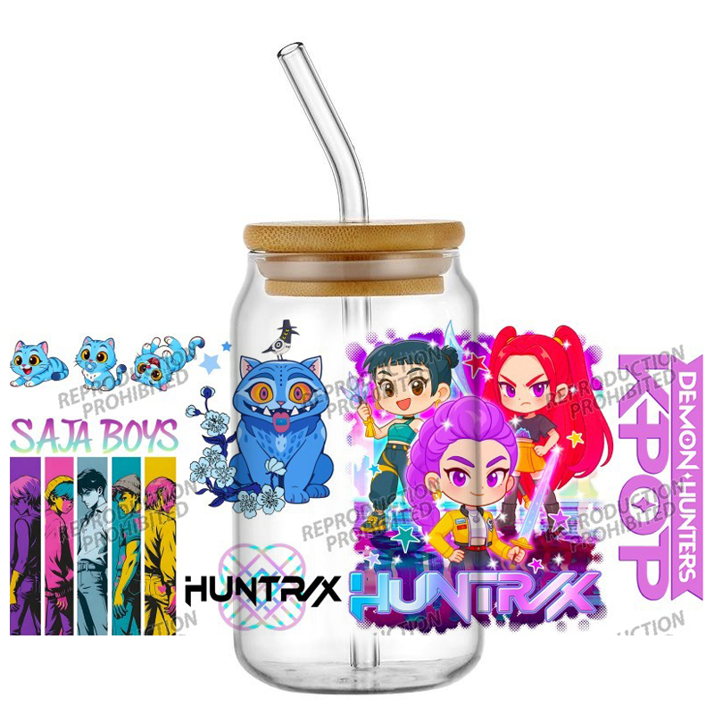 Saja Boys K-POP Team UV DTF Cu - Rdta Tank Glass recensie en prijs
